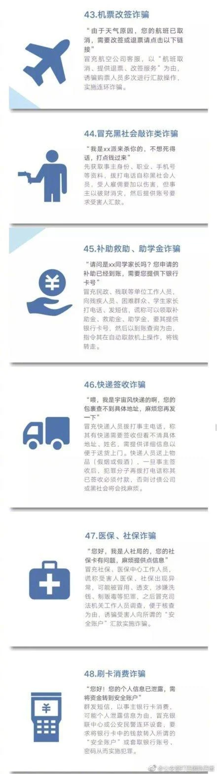 48种常见电信网络诈骗手法，提醒大家做反诈骗的明白人