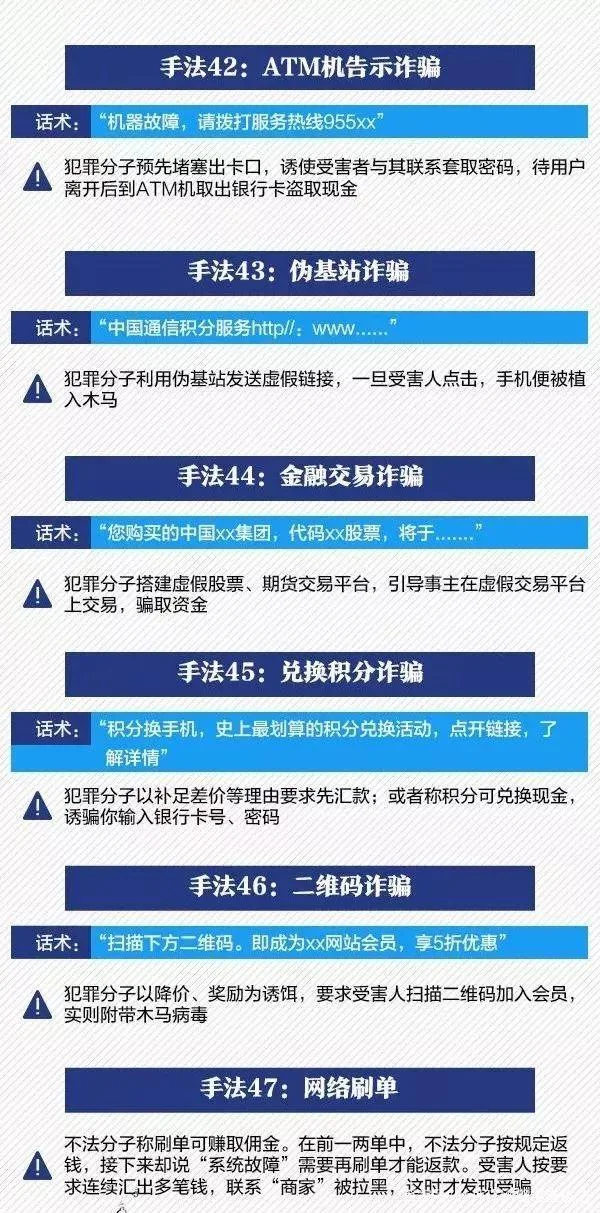 净网2020 警惕最新诈骗套路！以下47种常见诈骗套路
