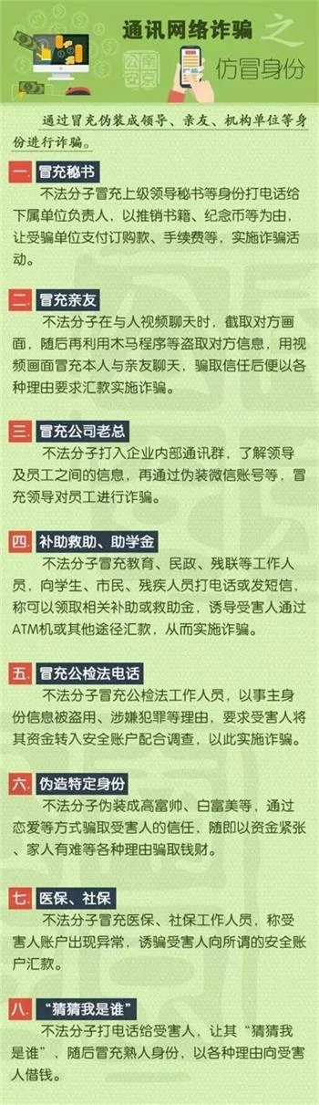 南京公安民警披露最常见的9大诈骗类型和58种诈骗手法