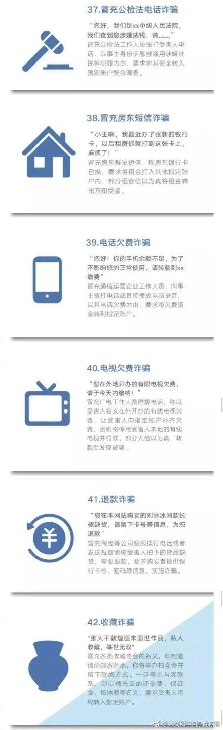 48种常见电信网络诈骗手法，提醒大家做反诈骗的明白人