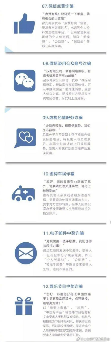 48种常见电信网络诈骗手法，提醒大家做反诈骗的明白人